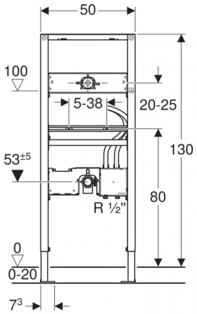 Инсталляция Geberit Duofix для раковины 111.558.00.1